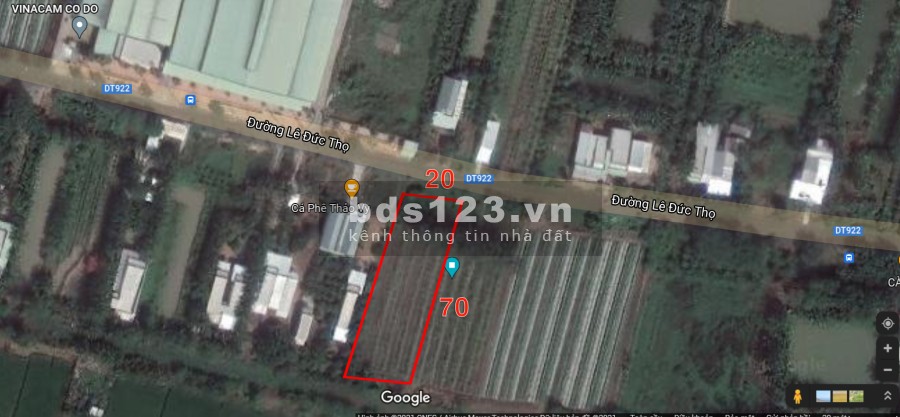 Đất nền 1600m2 mặt tiền, trung tâm Cờ Đỏ, 200m2 thổ cư Cần Thơ giá bán chỉ 3.2 tỷ