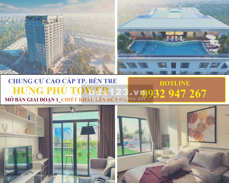 Căn hộ cao cấp đi kèm ngàn tiện ích tại tp. Bến Tre tiện ích bạt ngàn, giá tốt đầu tư