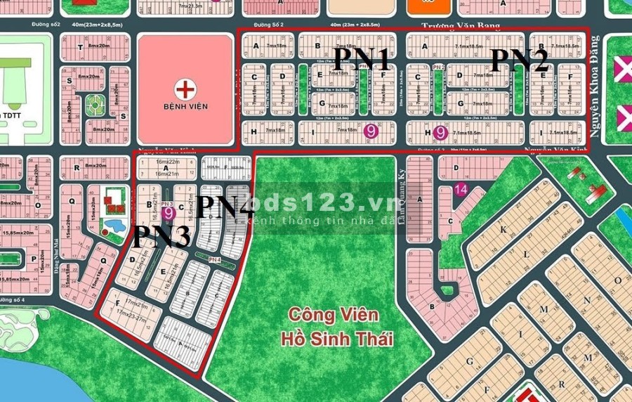 Bán đất Thạnh Mỹ Lợi, Phú Nhuận 1, 7x18,5m vị trí đẹp gần trục đường lớn giá 135 tr/m2