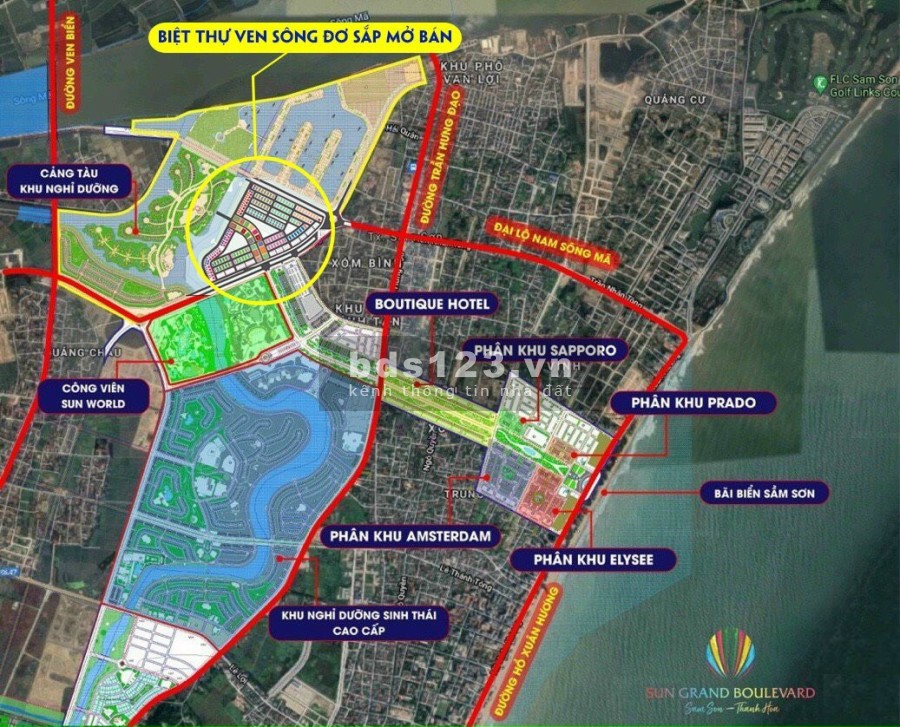 Số lượng có hạn, biệt thự tứ lập Sun Riverside Village, mở bán giai đoạn 1 chiết khấu cao
