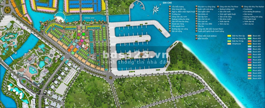 Số lượng có hạn, biệt thự tứ lập Sun Riverside Village, mở bán giai đoạn 1 chiết khấu cao