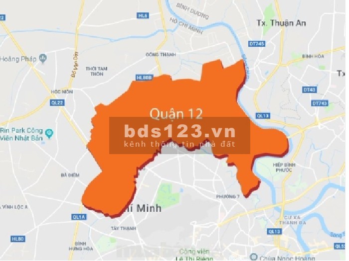 Bán gấp đất xưởng diện tích sử dụng 8500m2 phường Thạnh Xuân Quận 12. giá tốt