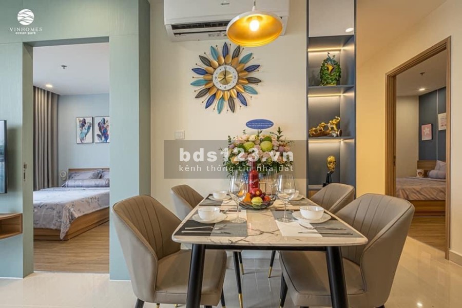 Bán cắt lỗ căn 2n 2vs đã full nội thất giá 1.8 tỷ tầng cao view thoáng Vinhomes ocean Park Gia Lâm