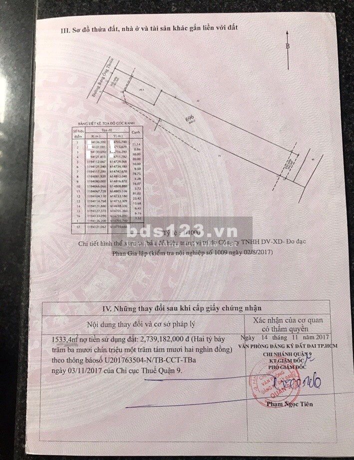 Bán đất tặng nhà mặt tiền 15M Bưng Ông Thoàn, Quận 9 mặt tiền đường lớn, khu dân cư