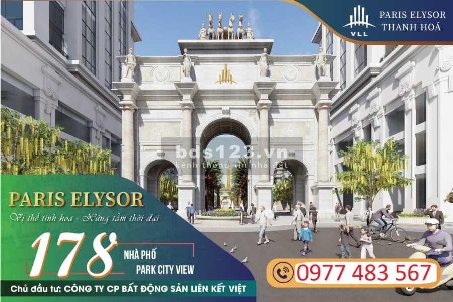Dự án hót Thanh Hóa Paris Elysor nơi sinh sống và đầu tư đẳng cấp, giá tốt, thanh toán linh hoạt
