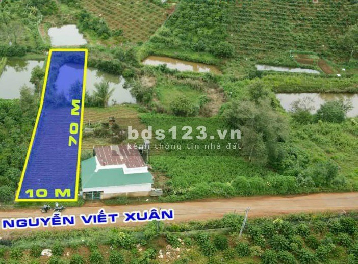 Đất mặt tiền Nguyễn Viết Xuân diện tích sử dụng 700m2 giá 220 triệu, đường lớn, tiện nghĩ dưỡng