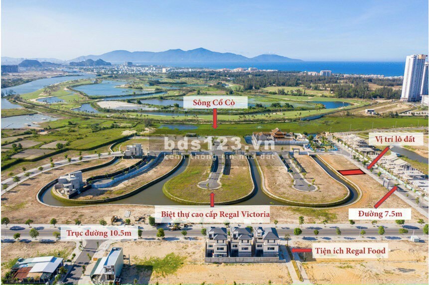 CC bán gấp lô đất cạnh sông cổ cò, sau lưng dãy biệt thự giá cực tốt, liên hệ 0704010497