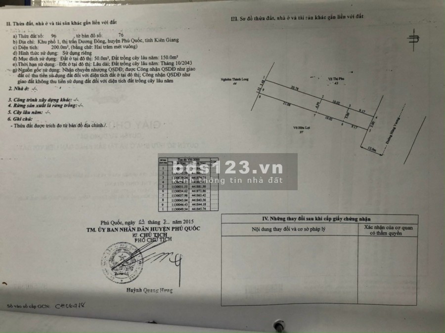 ( Hàng cực Hiếm) Hơn 400m Đất mặt tiền Đường Hùng Vương - Dương Đông 2 sổ có bán lẻ