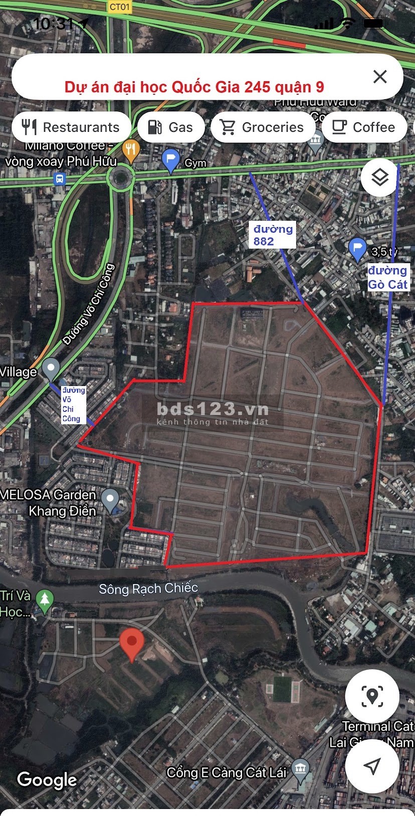 Dự án mới: gửi bán lô 2X tại dự án Đại Học Quốc Gia 245, phường Phú Hữu, Gò Cát 180m2 - 500m2 Quận 9