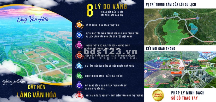 Đất nền Làng Văn Hóa Các Dân Tộc Việt Nam vị trí đắc địa, khu dân cư, giá bán 20 triệu/m2