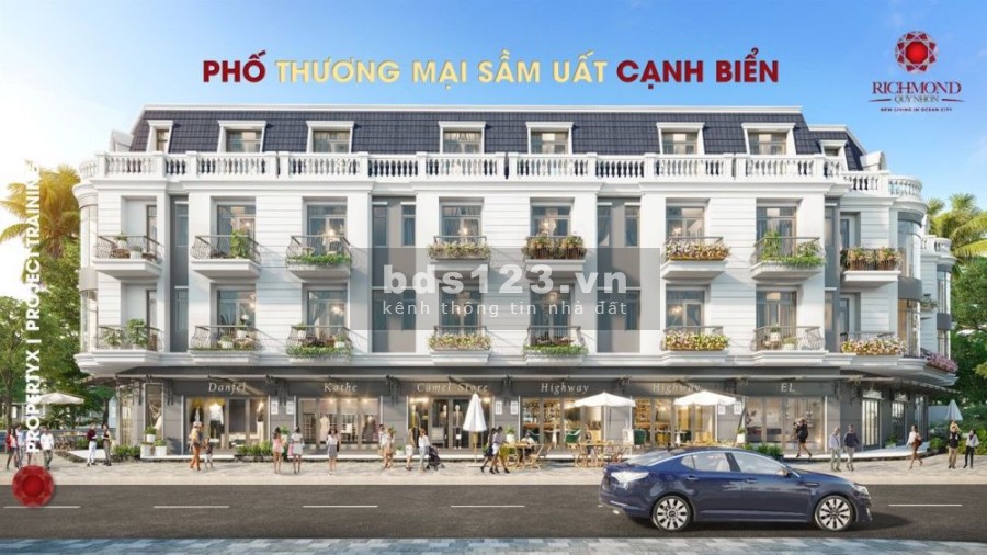 Bán liền kề thương mại Richmond Quy Nhơn, tiện ích đầy đủ, giá tốt 90 triệu/m2, lh 0389610929