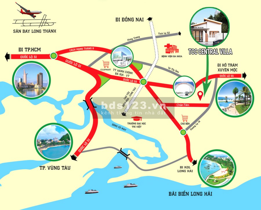 Biệt thự nghỉ dưỡng TCC Central Villa Bà Rịa Vũng Tàu, có hồ bơi riêng giá bán 3.5 tỷ