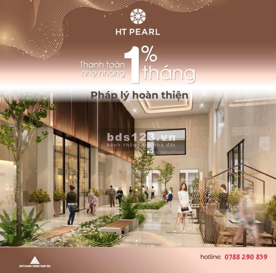 Sở hữu căn hộ HT Pearl tại thành phố thủ phủ Công Nghiệp chỉ từ 499 triệu pháp lý đầy đủ