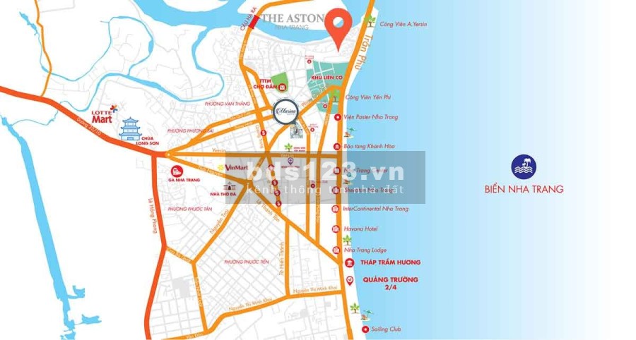 Căn hộ cao cấp mặt tiền biển Trần Phú, Thành phố Nha Trang 2,49 tỷ/căn pháp lý chính chủ