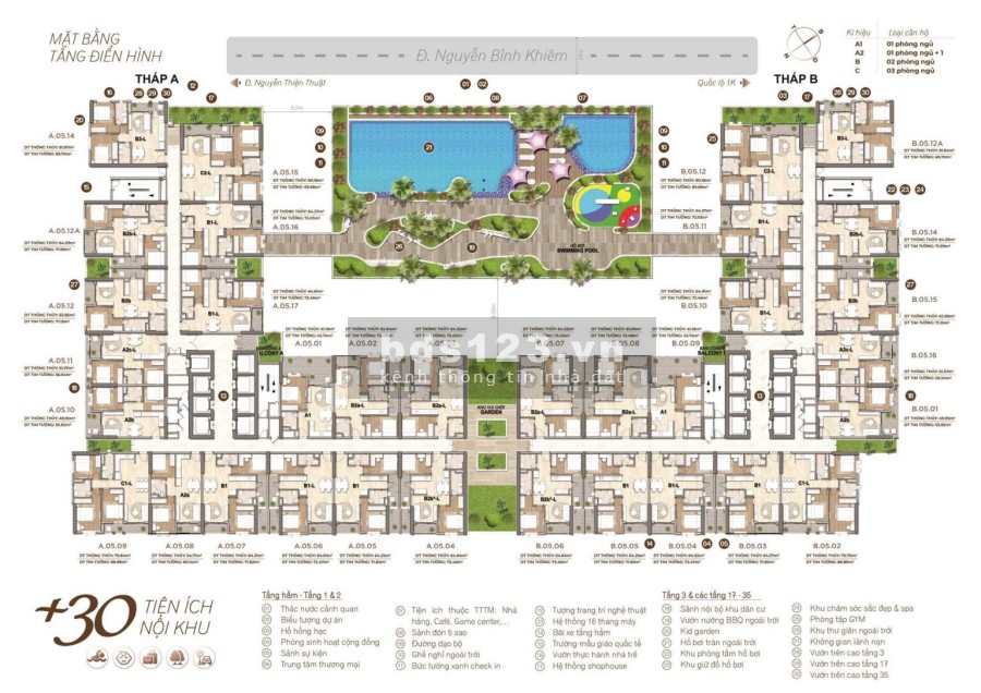 Bán căn hộ Dĩ An Bình Dương giá tốt tiện đầu tư 35 triệu/m2, tiện ích đầy đủ, sổ sẵn bàn giao ngay