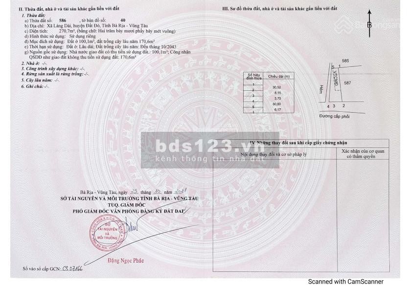 Khu dân cư Đại Dương Xanh, đất cửa ngõ sân bay ven biển Lộc An hồ Tràm giá chỉ từ 3.2 triệu/m2