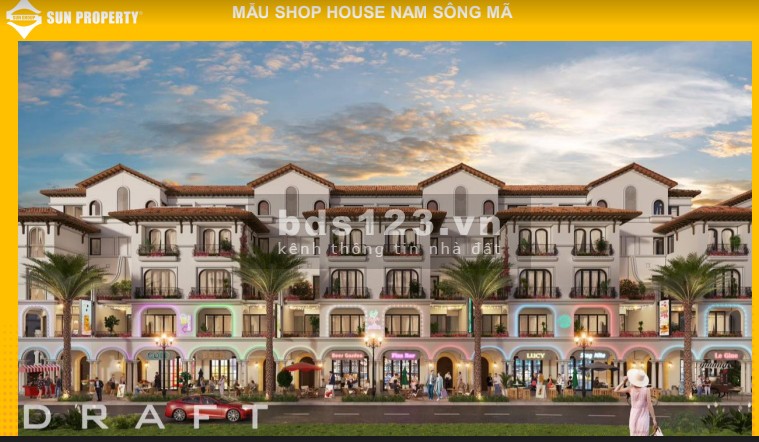 Shophouse mặt đại lộ Nam Sông Mã, đường R1 - Sun Riverside Village giá chủ đầu tư