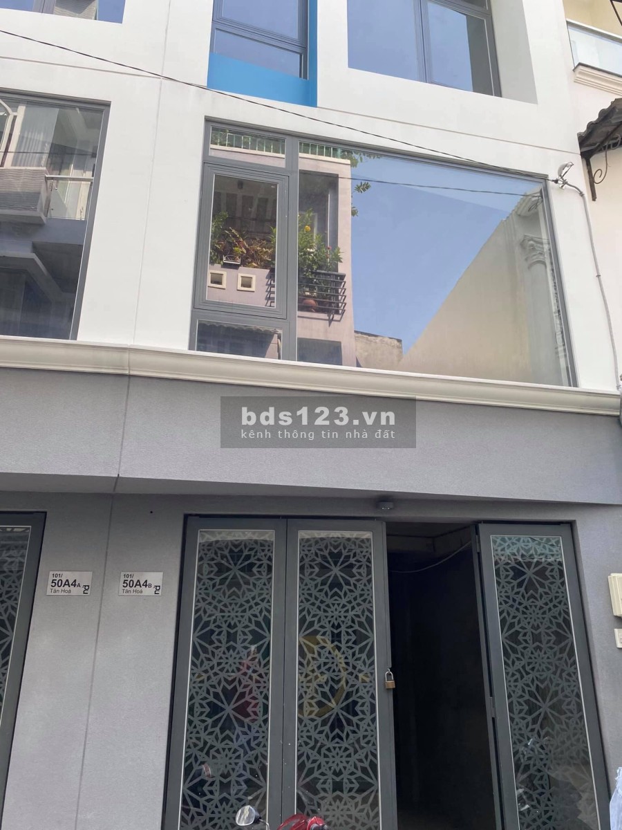 Nhà 2 mặt hẻm Tân Hóa 65m2 4 tầng nở hậu chủ ngộp bank bàn giao nhà thô chỉ 7.1 tỷ TL tốt