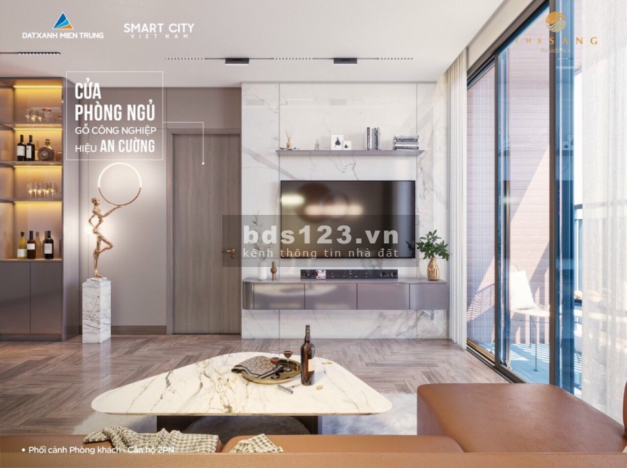 Căn Hộ biển Đà Nẵng The Sang Residence tặng nội thất, khu chung cư tiện ích đầy đủ