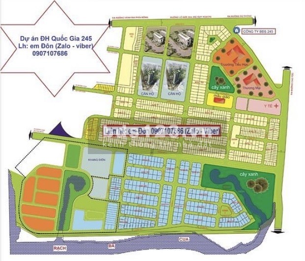 Siêu thị đất nền bán tại dự án Đại Học Quốc Gia 245, phường Phú Hữu, Gò Cát Quận 9
