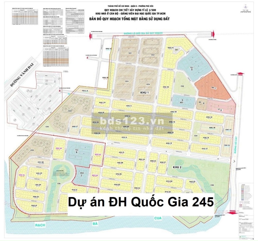 Chủ gửi bán đất lô R1 dự án Đại Học Quốc Gia - 245 (giáp Melosa KĐ), phường Phú Hữu, Quận 9