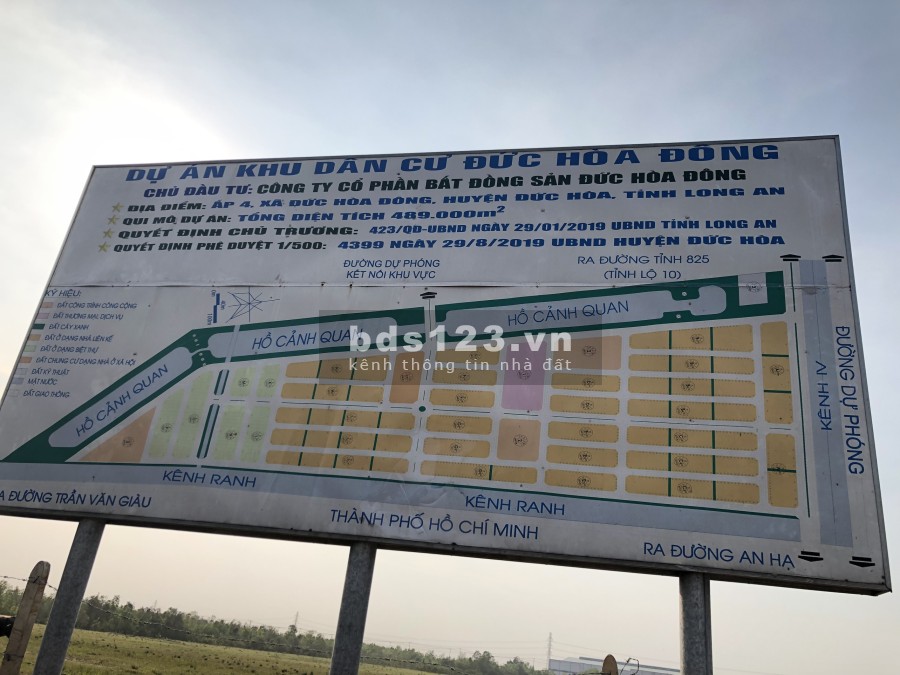 Đất Nền Trung tâm Khu Công Nghiệp Đức Hòa - Long An giá tốt đầu tư, hỗ trợ vay ngân hàng