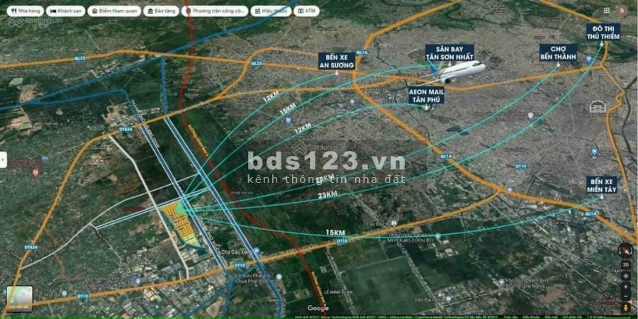 Giá bán chỉ 1,3 tỷ/nền diện tích sử dụng 70m2 khu đô thị chuyên gia giáp TPHCM