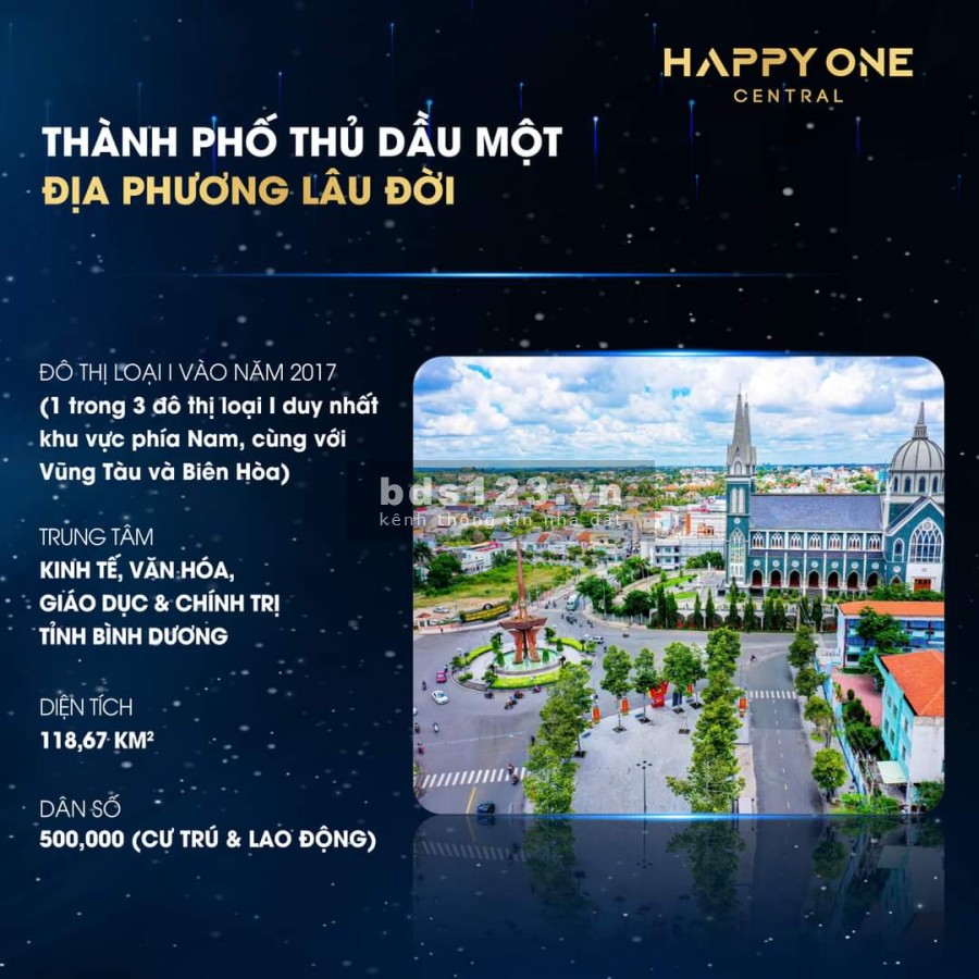 Căn hộ Smarthome chung cư Happy One Central tầng cao, kiến trúc nhà đẹp, giá tốt