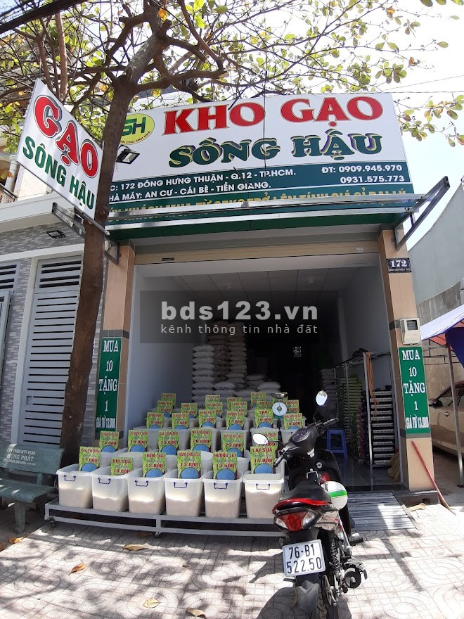 Mặt bằng kinh doanh nguyên căn mặt tiền diện tích 157m2 Đông Hưng Thuận, Quận 12