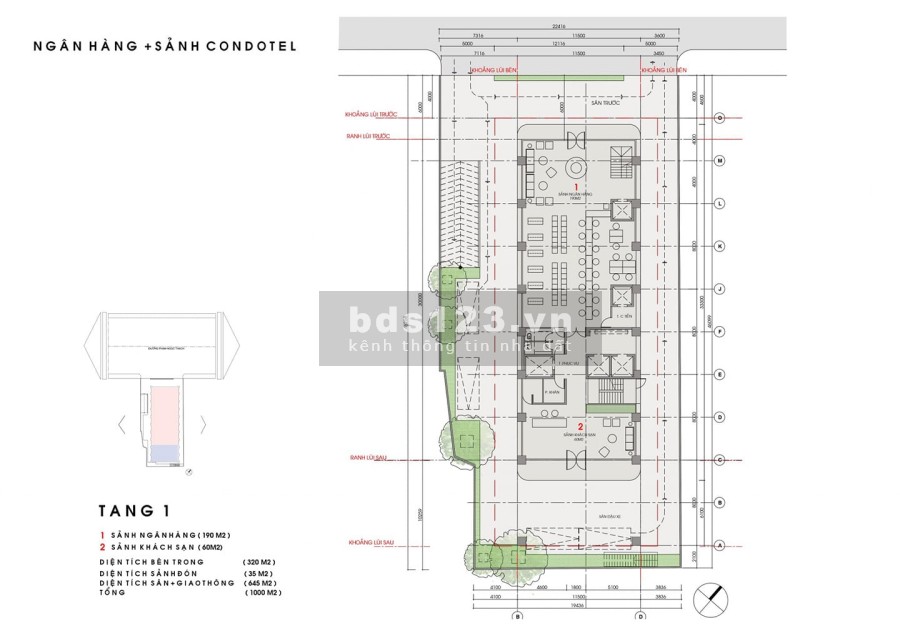 Bán đất có nhà 2 tầng mặt phố Trần Hưng Đạo diện tích 775m2 mặt tiền 30m giá cả thỏa thuận