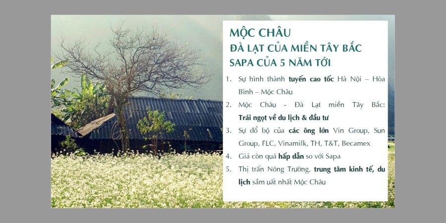Duy nhất 24 lô nhà phố tại thị trấn Nông Trường, Mộc Châu, hỗ trợ vay lãi suất thấp, sổ sẵn