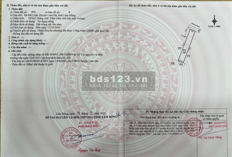 Cơ hội đầu tư đất nền có thể sinh lời 30-60%/ năm tại Xã Mê Linh, Huyện Lâm Hà, Tỉnh LâmĐồng.