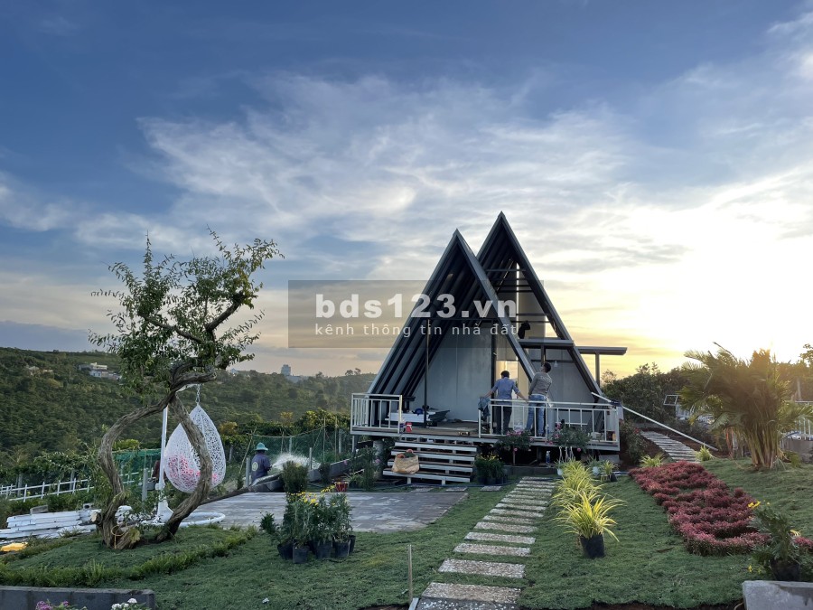 Chỉ 216 triệu đất 132.6m2, 100% thổ, mặt tiền đường 22m, view đồi, sát TP Bảo Lộc