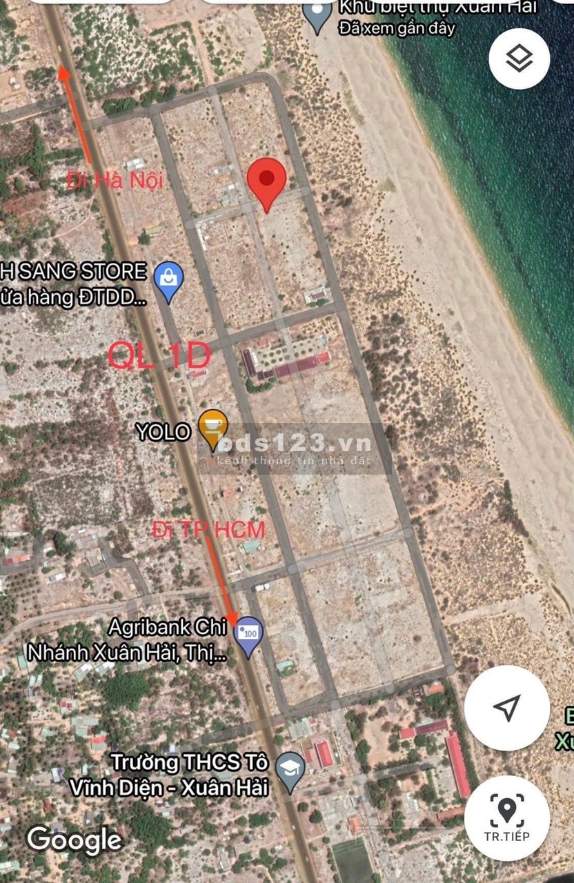 Bán đất nền sổ đỏ mặt biển giá tốt nhất Miền Trung khu dân cư đông đúc, giá tốt đầu tư
