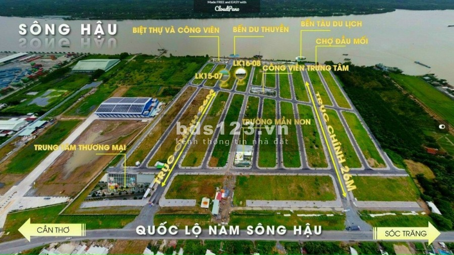 Đất nền dự án fenix nam sông Hậu Cần Thơ giá tốt đầu tư sinh lời cao, tiện ích đầy đủ