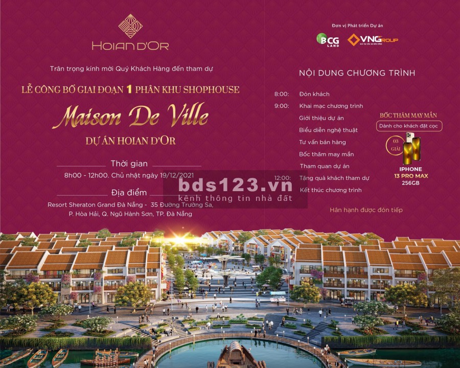 Chỉ với 2.1 tỷ sở hữu ngay shophouse nằm trong lòng phố Hội - phố cổ thứ 2 tại Hội An