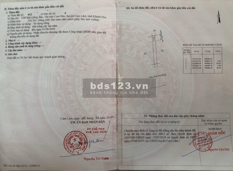 Bán nhanh lô đất MT đường Đinh Tiên Hoàng, Cam Hải Tây, Cam Lâm, giá siêu rẻ, LH 0937980248
