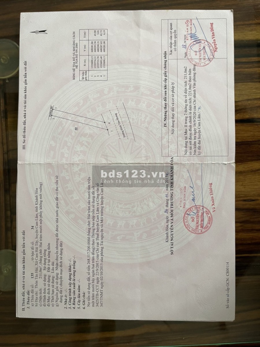 Lô 3 mặt tiền đường Đinh Tiên Hoàng, Cam Hải Tây, Cam Lâm, giá bán ngợp, LH 0937980248