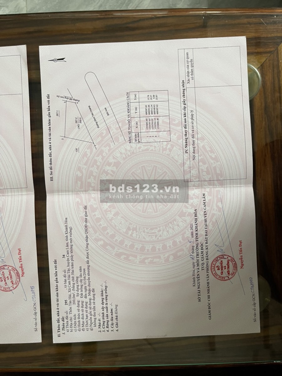 Lô 3 mặt tiền đường Đinh Tiên Hoàng, Cam Hải Tây, Cam Lâm, giá bán ngợp, LH 0937980248