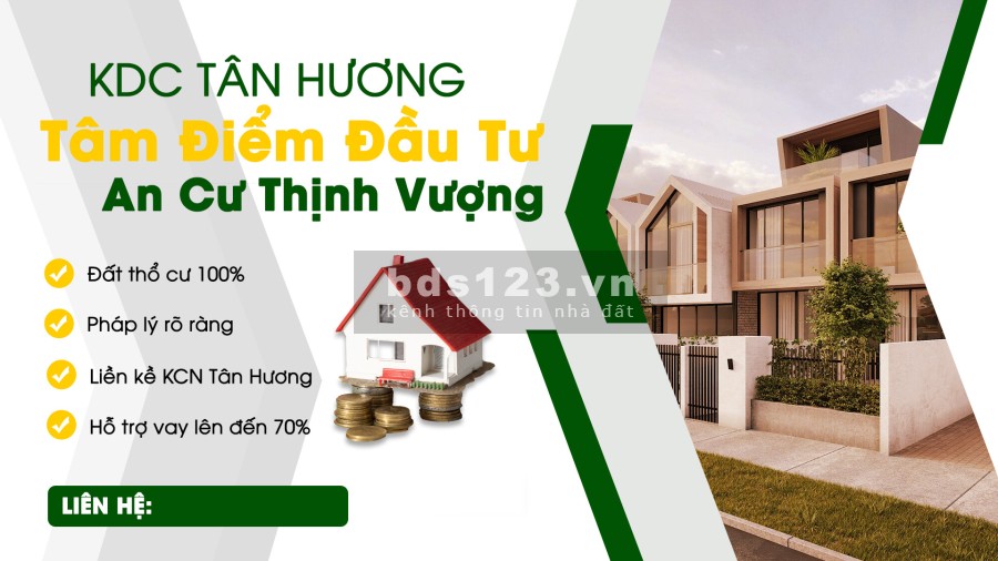 Tin Hot chỉ với 466 triệu đã có 1 lô đất thổ cư tại khu công nghiệp Tân Hương tiện đầu tư