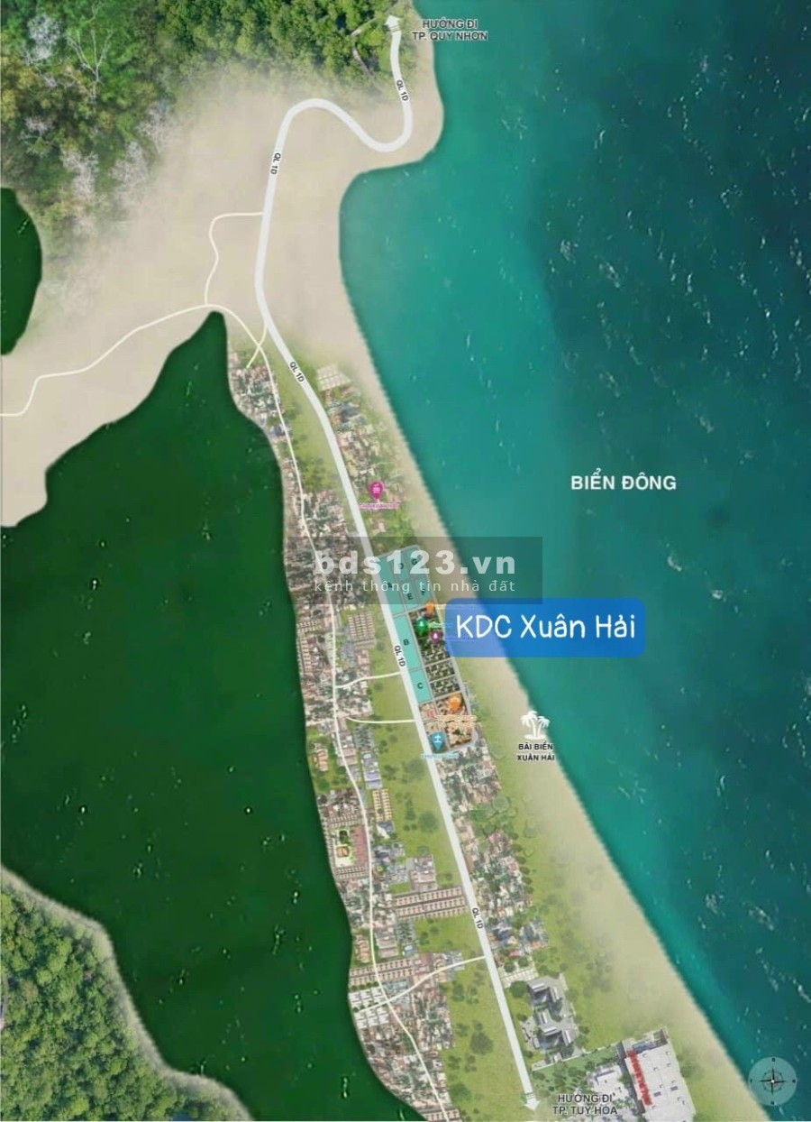 Bán Đất Nền Phú Yên đầu tư sinh lời, khu dân cư Xuân Hải - Đất Biển Sổ Đỏ 0965268349