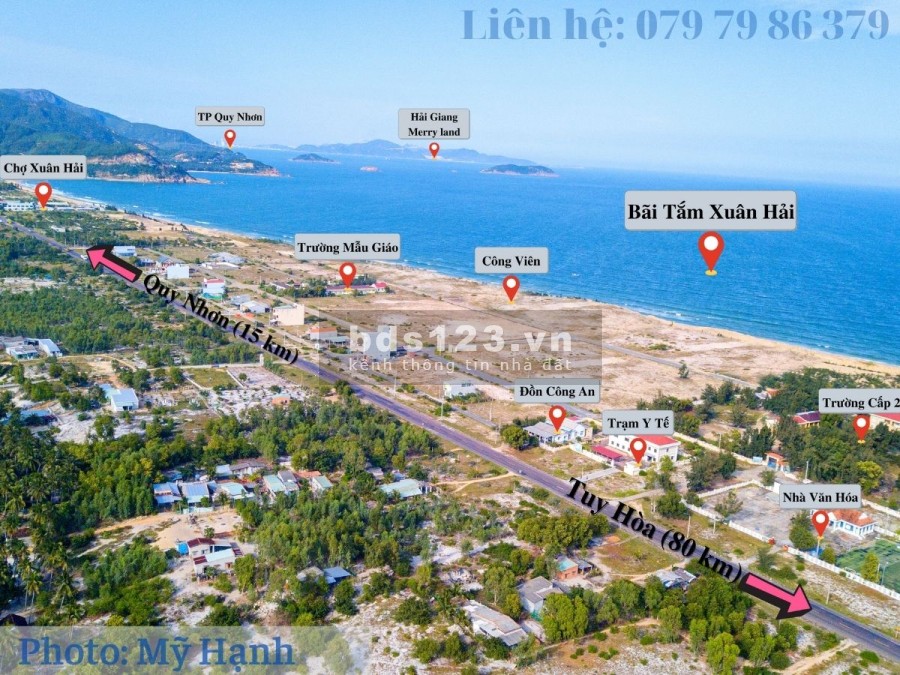 Đất sổ đỏ mặt biển Xuân Hải, Sông Cầu, Phú Yên liên hệ 079 79 86 379 nhiều chính sách ưu đãi
