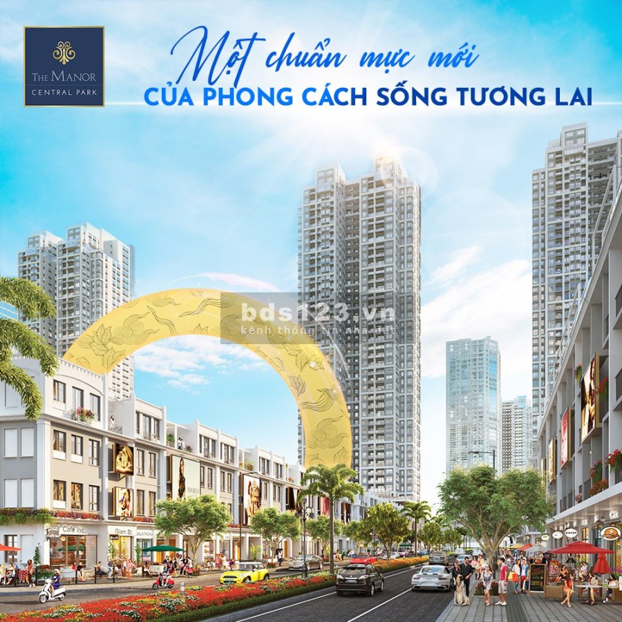Biệt thự shophouse sổ đỏ vĩnh viễn 12 tỷ/75 m2 Dự án The Manor Central Park Đường Nguyễn Xiển