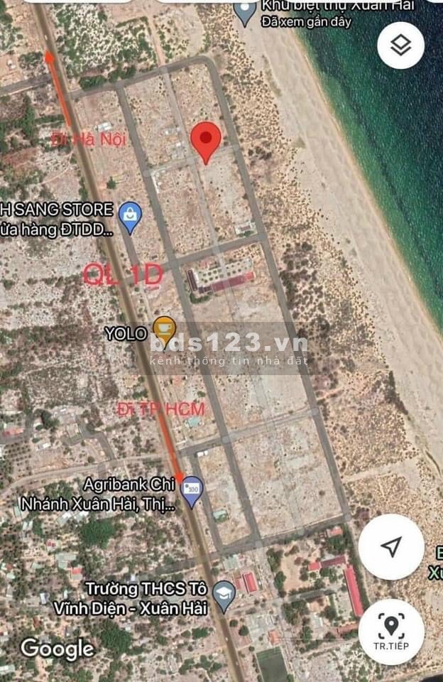 Đất nền sổ đỏ sở hữu lâu dài ngay mặt tiền biển gía chỉ 1ty680 nhiều chính sách ưu đãi