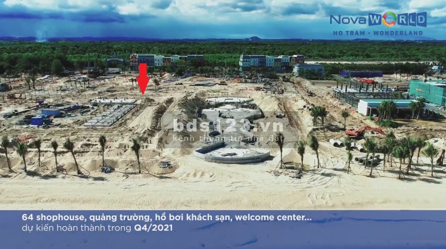 Cần bán căn shophouse Wonderland thuộc tổ hợp Nova world Hồ Tràm giá tốt lh 0936622365