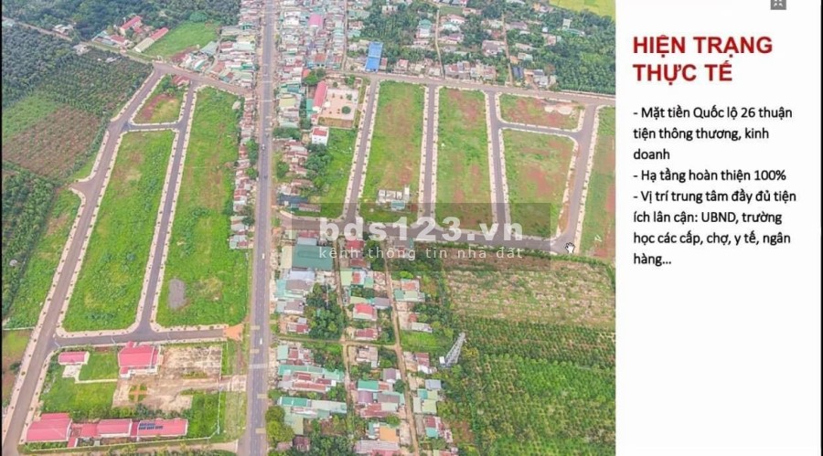 Bán đất mặt tiền Xã Ea Knuec Huyện Krông Pắc Đắk Lắk, có Sổ đỏ chỉ 990 triệu
