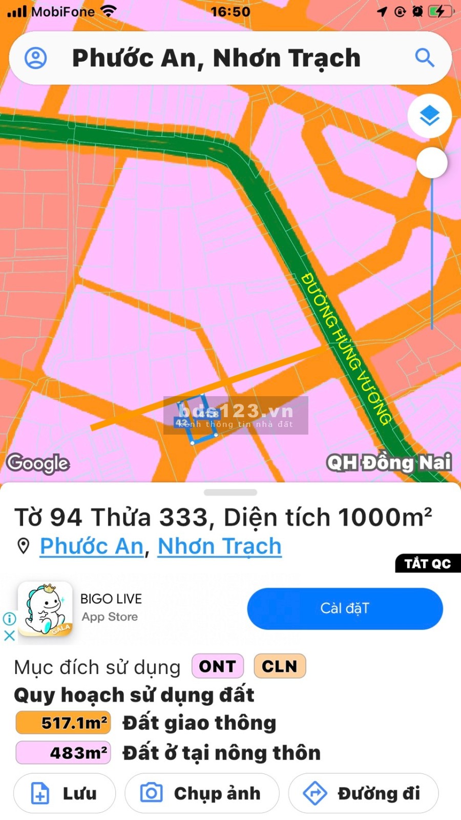 Bán Đất Nền Nhơn Trạch - Full Thổ Cư Khu Dân Cư Giá Rẻ Xã Phước An, pháp lý đầy đủ