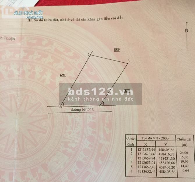 Bán đất thổ cư khu cá đồng Hàm Thắng giá bán 1.65 tỷ, liên hệ 0961627876 sổ chính chủ