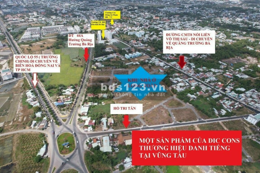 Đất nền 2 mặt tiền trung tâm Thành phố Bà Rịa thanh toán linh hoạt, nhiêu chính sách ưu đãi