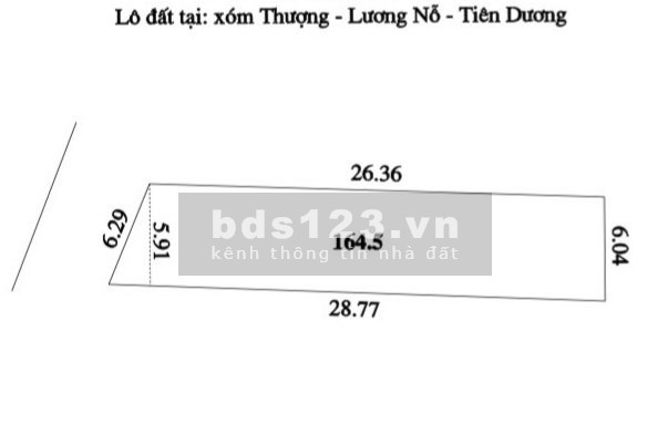 Cần bán lô đất diện tích 164.5m Lương Nỗ, Tiên Dương, Đông Anh liên hệ 0984989989